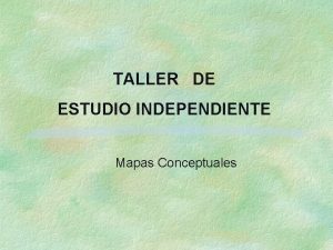Estudio independiente mapa mental