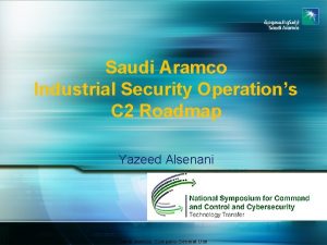 Safety and industrial security aramco