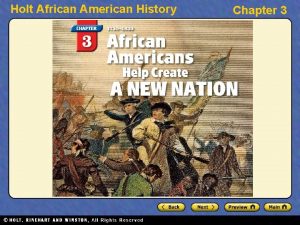 Holt African American History Chapter 3 Holt African