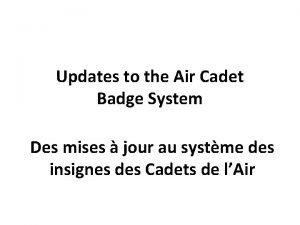 Air cadet badges