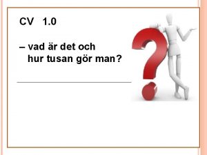 Cv på latin