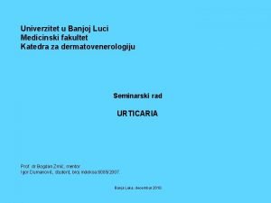 Katedra za dermatovenerologiju