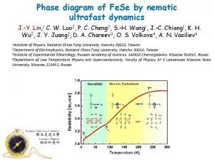 Phase diagram of Fe Se by nematic ultrafast