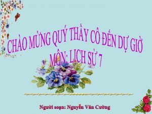 Ngi son Nguyn Vn Cng KIM TRA BI