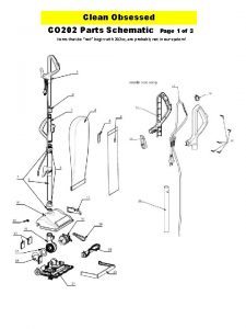 Clean Obsessed CO 202 Parts Schematic Page 1