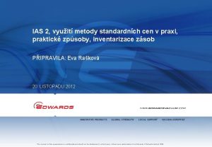 IAS 2 vyuit metody standardnch cen v praxi