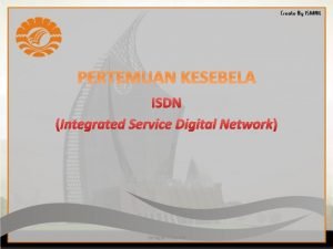 Isdn network architecture