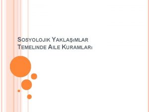 Fonksiyonalist yaklaşım