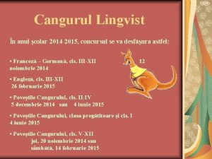 Cangur lingvist