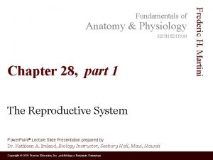 Anatomy Physiology SIXTH EDITION Chapter 28 part 1