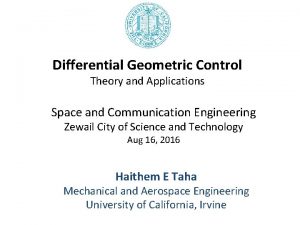 Geometric control theory