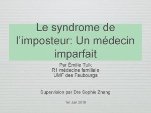Syndrome de limposteur