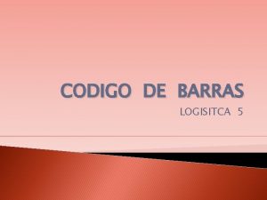 Estructura del codigo de barras