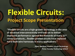 Project scope presentation Project scope presentation