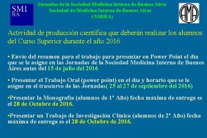Jornadas de la Sociedad Medicina Interna de Buenos