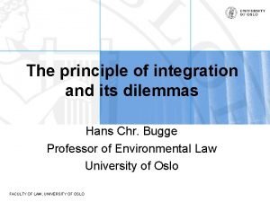 Principle of integration