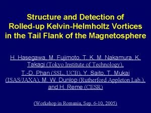 Structure and Detection of Rolledup KelvinHelmholtz Vortices in