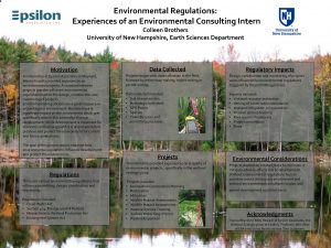 Environmental Regulations Experiences of an Environmental Consulting Intern