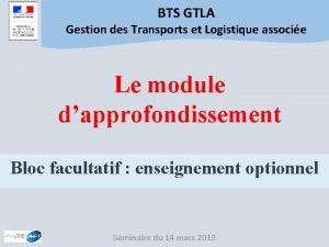 Projet bts gtla exemple