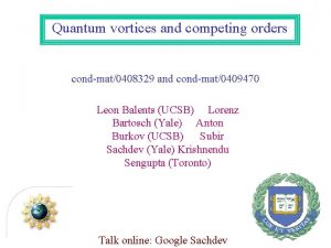 Quantum vortices and competing orders condmat0408329 and condmat0409470