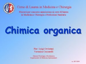 Corso di Laurea in Medicina e Chirurgia Precorsi