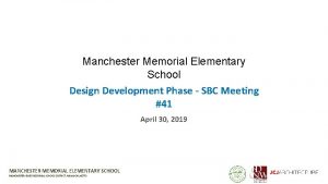 Manchester memorial elementary school