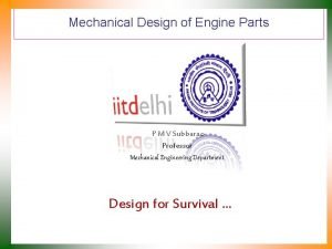 Mechanical engine parts