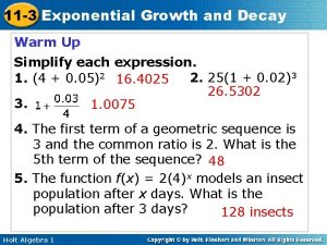 What is the difference between growth and decay