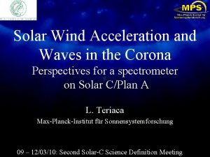 Solar Wind Acceleration and Waves in the Corona