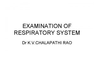Dr kv chalapathi rao