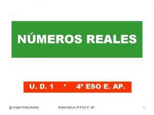 Recta real