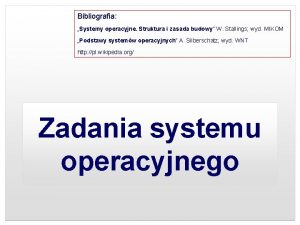 Budowa systemu operacyjnego