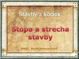 Stopa stavby