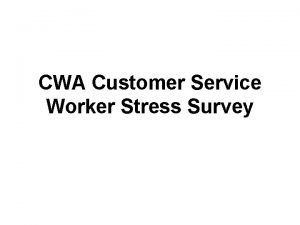 Cwa customer service