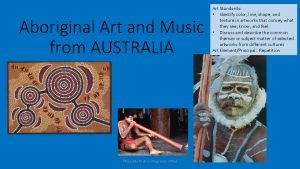 Australian aboriginal art and music