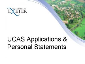 UCAS Applications Personal Statements UCAS The Basics UCAS