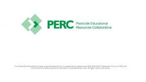 Pesticide educational resources collaborative
