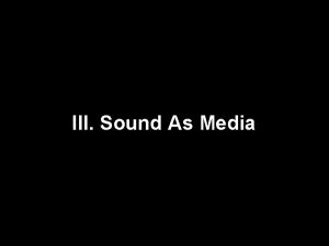 III Sound As Media 1 Gramophone Phonograph Telephone