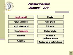 Analiza wynikw Matura 2011 Jzyk polski Fizyka Jzyk