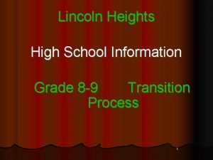 Lincoln heights high school