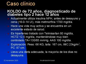 Caso clnico KOLDO de 72 aos diagnosticado de