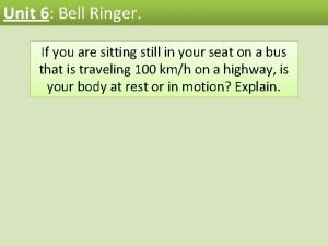 Newton's first law Newton's first law