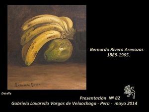 Bernardo Rivero Arenazas 1889 1965 Detalle Presentacin N