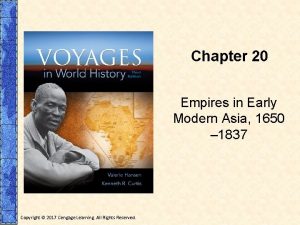 Chapter 20 Empires in Early Modern Asia 1650
