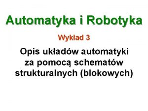 Schemat blokowy automatyka