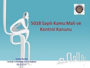 5018 Sayl Kamu Mali ve Kontrol Kanunu Semra