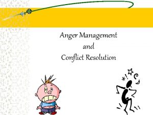 Anger Management and Conflict Resolution How many of