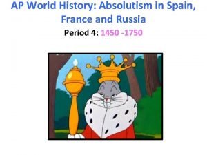 Absolutism definition world history