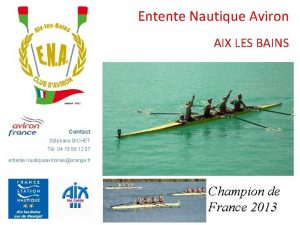 Aviron aix les bains