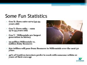 Some Fun Statistics Gen X Born 1960 1979